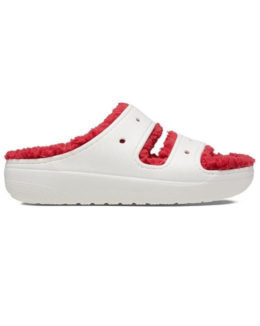 CROCSTM Pink (Wmns) Classic Cozzzy Holiday Sweater Sandal