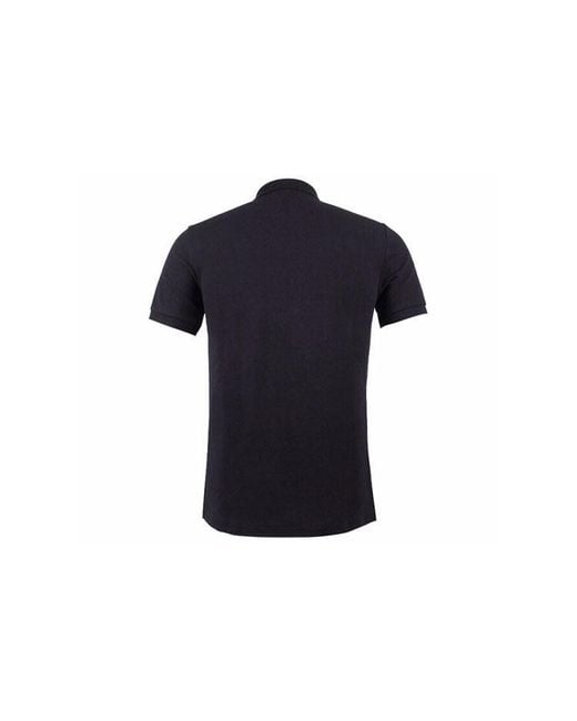 Burberry Blue Logo Embroidered Solid Color Cotton Classic Short Sleeve Polo Shirt for men