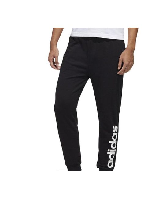 Adidas Black Neo Logo Knit Long Pants/Trousers for men