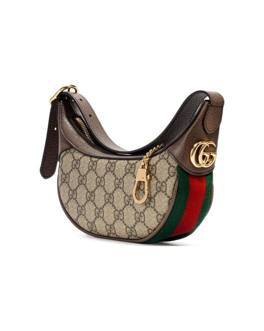 Gucci Ophidia Gg Mini Shoulder Bag in Brown | Lyst UK