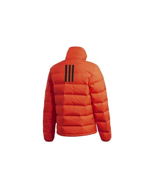 Adidas Red Outdoor Waterproof Sports Stay Warm Stand Collar Down Jacket for men