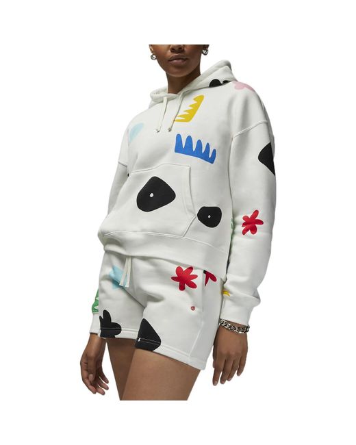 Nike Gray (Wmns) Artist Series By Mia Lee Fleece Hoodie