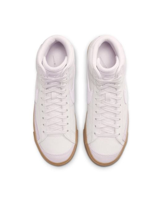 Nike White (Wmns) Blazer Mid Premium 'Pearl Gum'