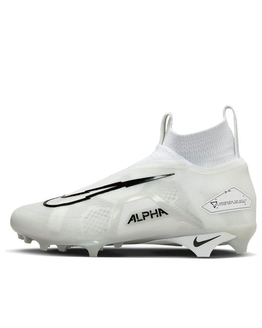 Nike White Alpha Menace Elite 3 Football Cleats for men