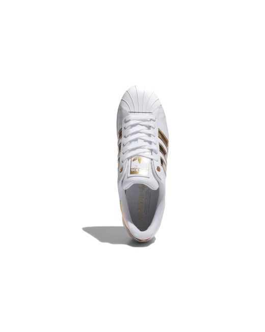 Adidas White (Wmns) Superstar Bold Metallic'