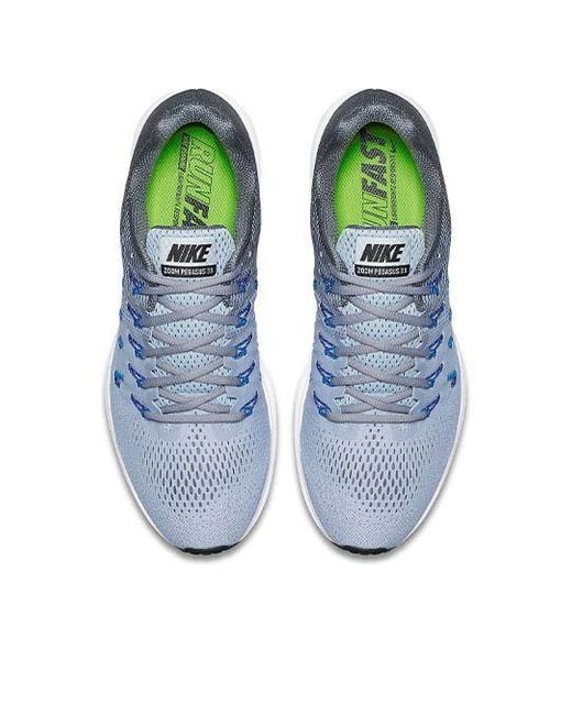 Nike Blue Air Zoom Pegasus 33 'Wolf' for men
