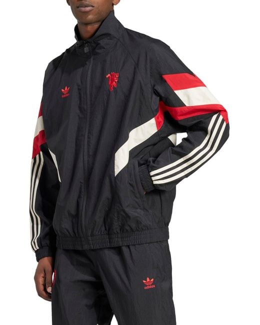 Adidas Black Manchester United Originals Track Jacket Asia Sizing for men