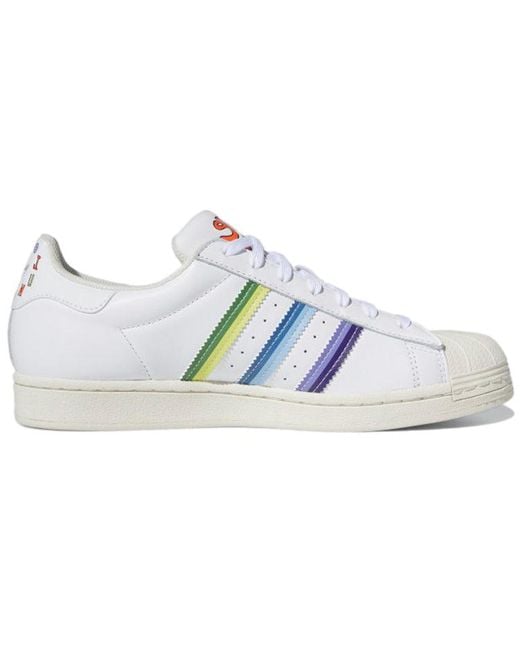 Adidas White Superstar 'Pride' for men