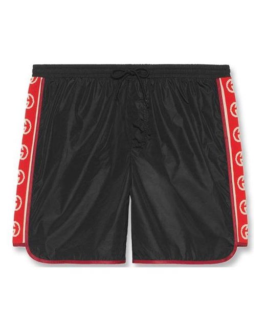 Gucci Black Retro Double G Webbing Shorts