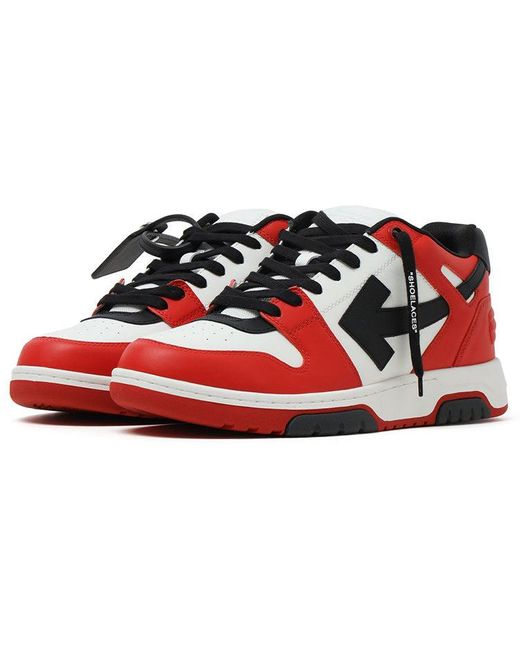 Off-White c/o Virgil Abloh Red Out Of Office Low-top Sneaker for men