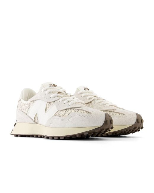 New Balance White 327 Vanilla' for men