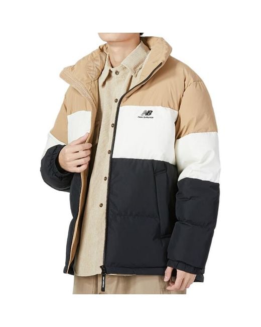 New Balance Blue Warm Down Jacket Tan' for men