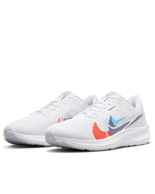 Nike Blue Air Zoom Pegasus 40 Prm Multi Color' for men