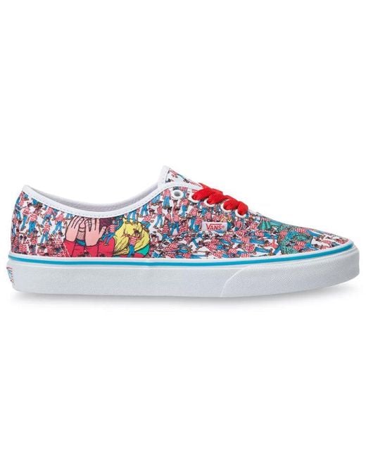 Vans Red Where's Waldo? X Authentic 'Land Of Waldos' for men