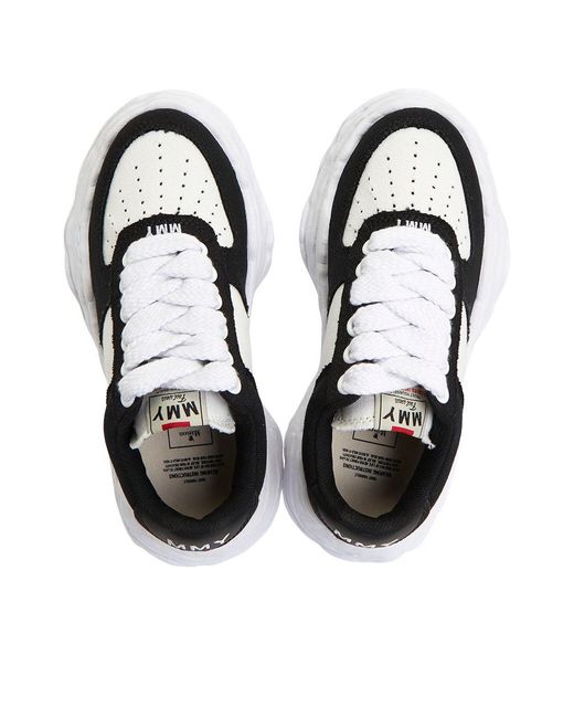 Maison Mihara Yasuhiro Black Wayne Og Sole Canvas Low for men