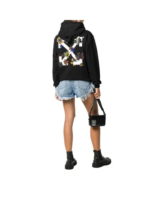 Off-White c/o Virgil Abloh Blue (Wmns) Leaves Arrow Hoodie