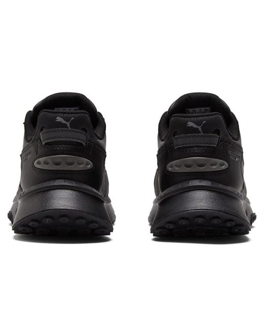 PUMA Black Wild Rider Reflective Running Shoes for men