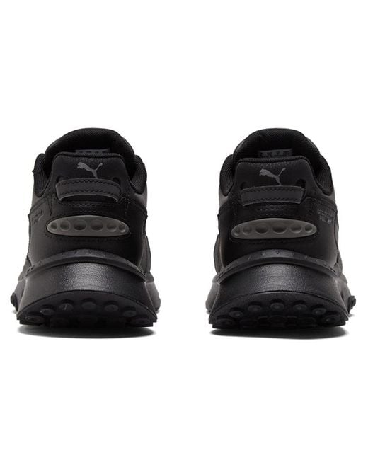 PUMA Black Wild Rider Reflective Running Shoes for men