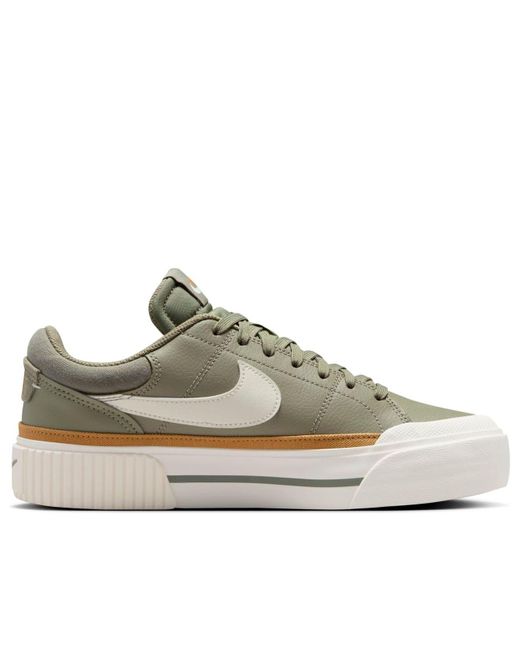 Nike Green (Wmns) Court Legacy Lift 'Light Army'