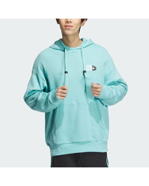 Adidas Blue Originals V-Day Hoodie Asia Sizing for men
