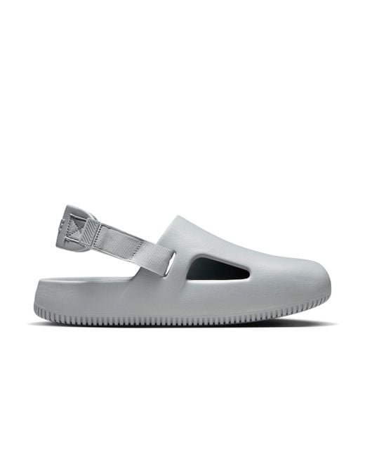Nike White Calm Mule 'Light Smoke' for men