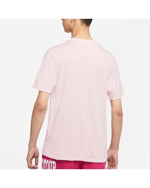 Nike Pink As Sportswear Tee Icon Swoosh Foam for men
