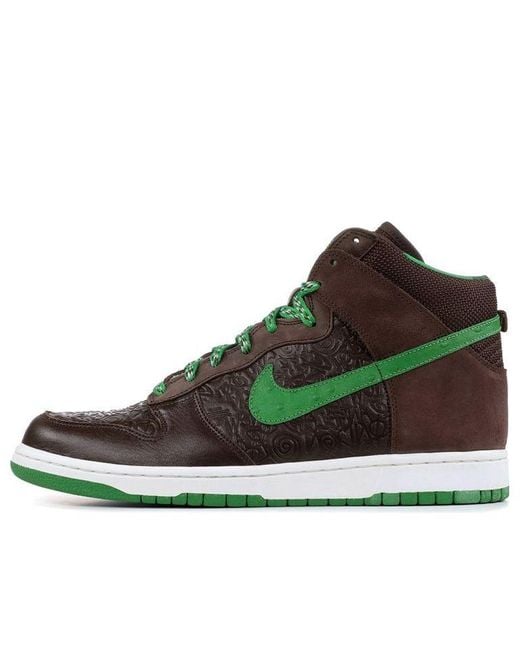 Nike Brown X Stussy Dunk High 'World Tour London' for men