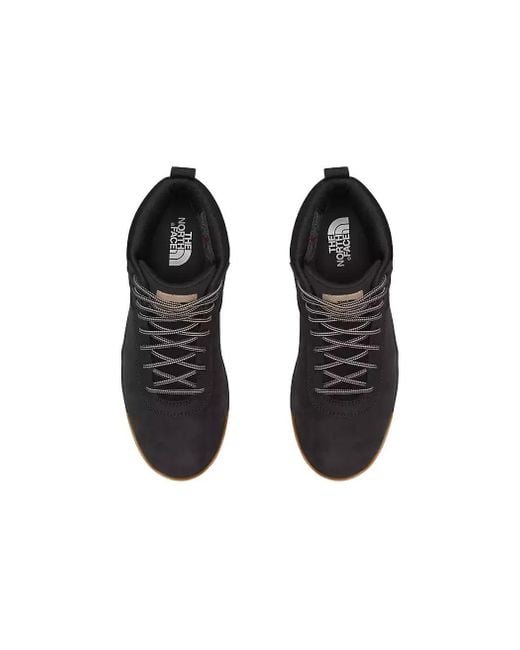 The North Face Black Larimer Mid Waterproof Boots 'Tnf With Vintage Khaki' for men