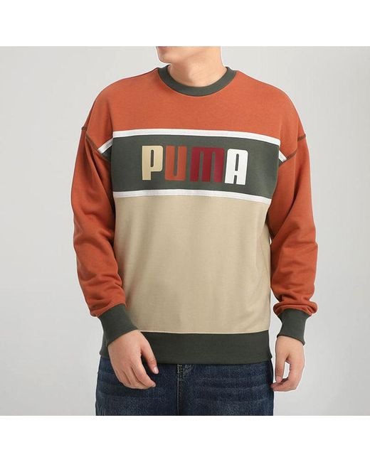 PUMA Multicolor Casual Round Neck Colorblock Sports Colorblock for men