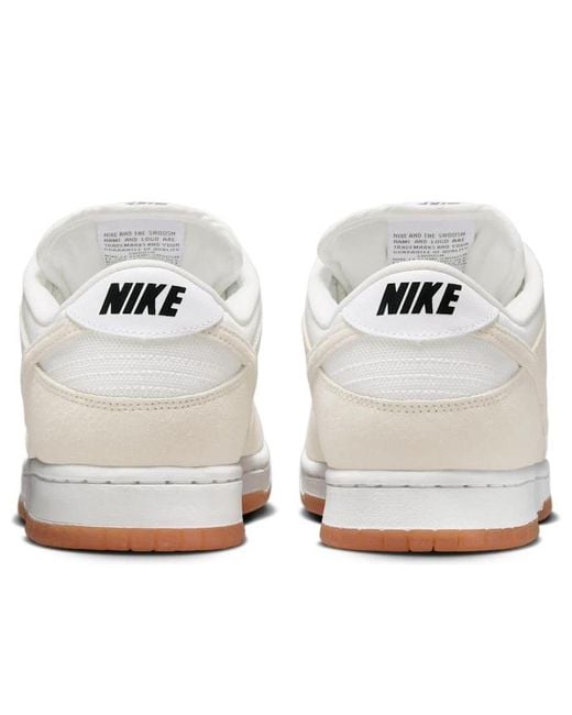 Nike White Sb Dunk Low Pro B 'Pale Ivory' for men