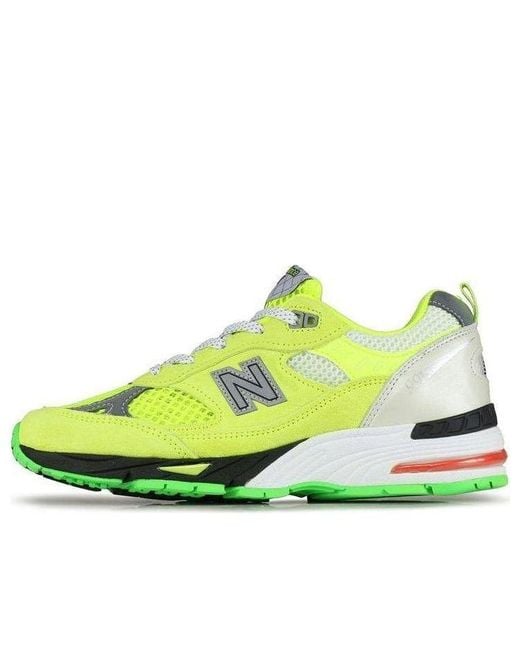 New Balance Yellow (Wmns) Aries X 991 Made