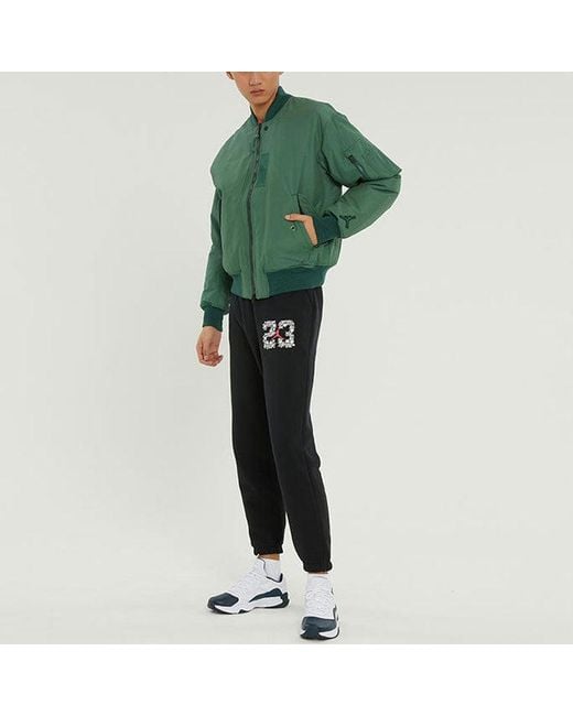 Nike Green Essentials Ma-1 Reversible Aviator Woven Padded Clothes Jacket for men