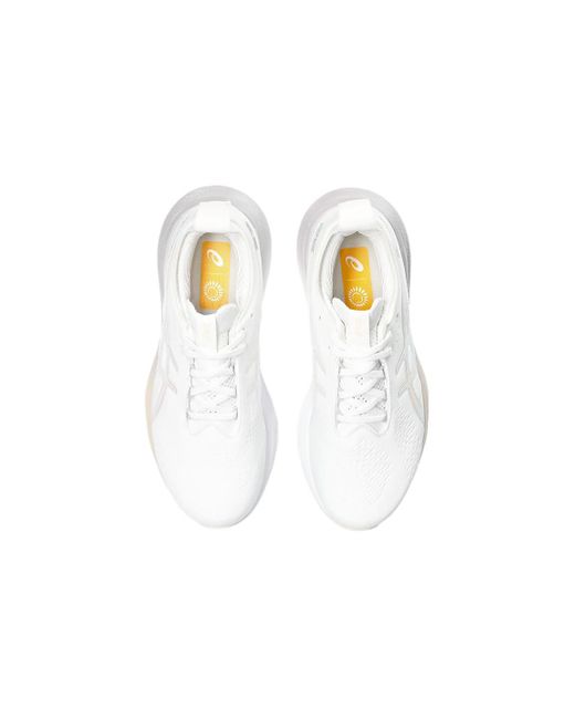 Asics White Gel-nimbus 25