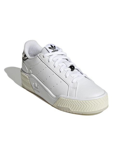Adidas White (Wmns) Originals Court Tourino Bold Shoes 'Cloud'