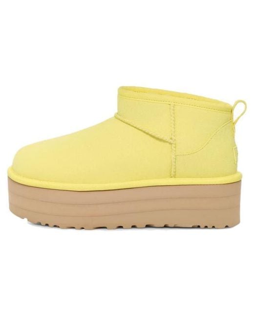 Ugg Yellow (Wmns) Classic Ultra Mini Platform 'Pearfect'