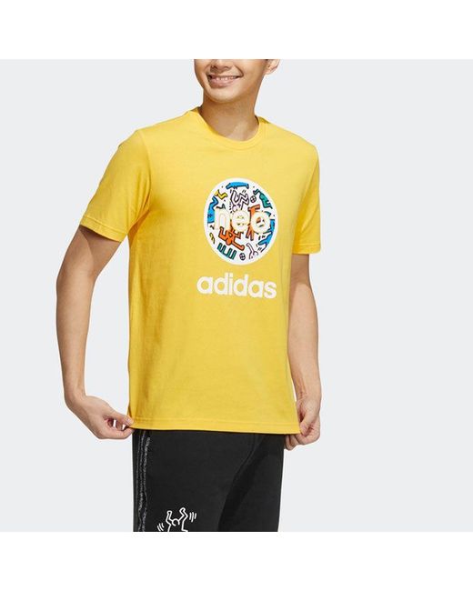 Adidas Yellow Neo X Keith Haring Logot for men