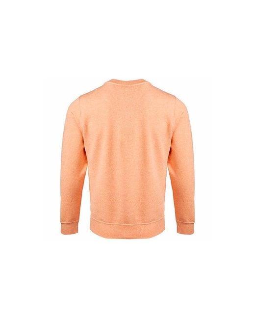 Nike Orange Sportswear Alphabet Logo Round Neck Long Sleeves Apricot for men