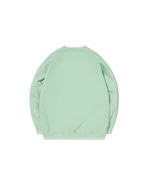 Li-ning Green Stylish Loose Round Neck Pullover 'Light' for men