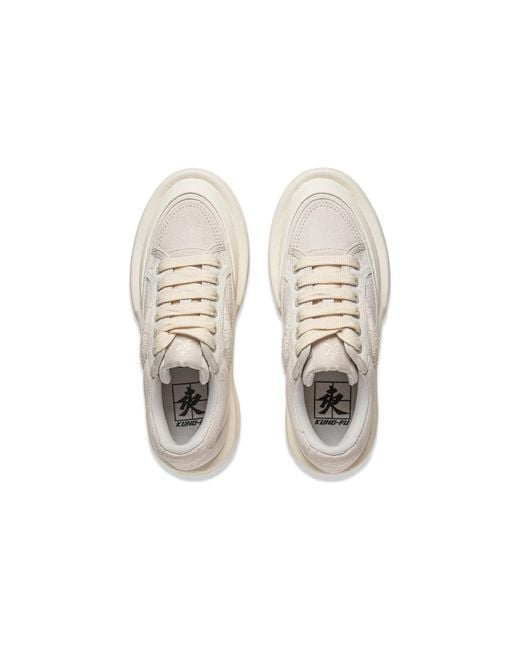 Li-ning White X Jackie Chan Kung Fu Lifestyle Shoes for men
