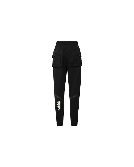 Nike Black Dri-Fit Zion Big Pocket Patchwork Print Knit Sports Bundle Feet Pants for men