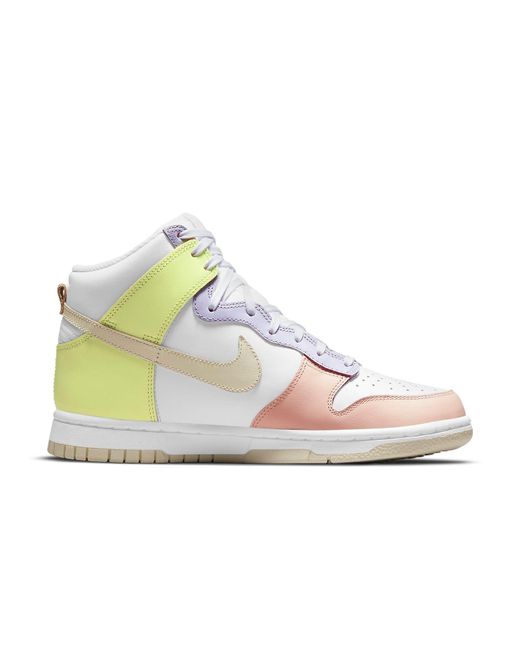 Nike White (Wmns) Dunk High 'Lemon Twist'