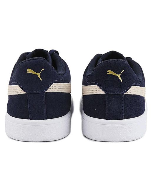 PUMA Blue Smash V2 Retro Casual Skateboarding Shoes Deep for men