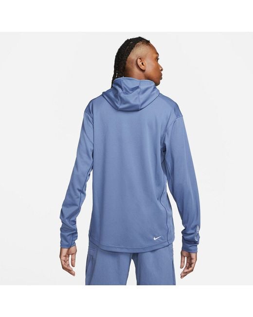 Nike Blue Medium Acg Dri-Fit Adv Lava Tree Uv Hoodie for men