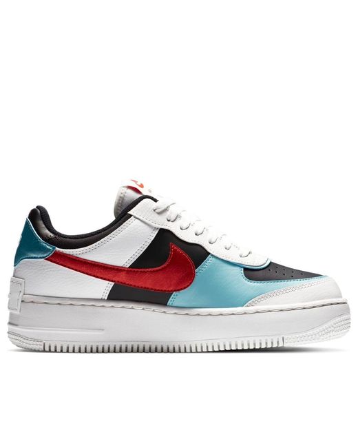 Nike White (Wmns) Air Force 1 Shadow Bleached Aqua'