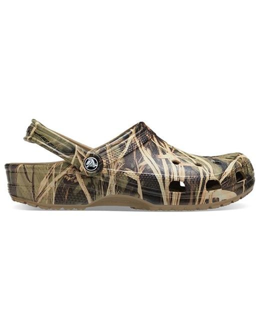 CROCSTM Brown Realtree X Classic Clog V2 'Max-4 Hd Camouflage' for men