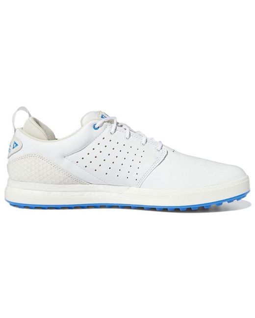 adidas Flopshot Wear-resistant Non-slip Golf Shoe White Blue for Men | Lyst