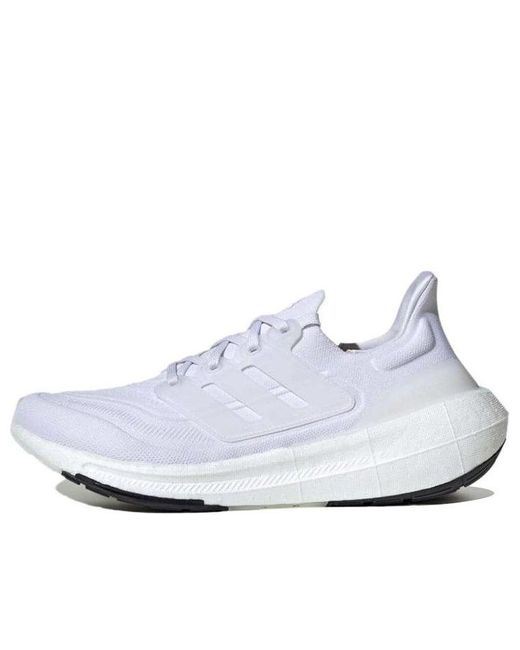 Adidas White Ultra Boost Light 'Triple' for men
