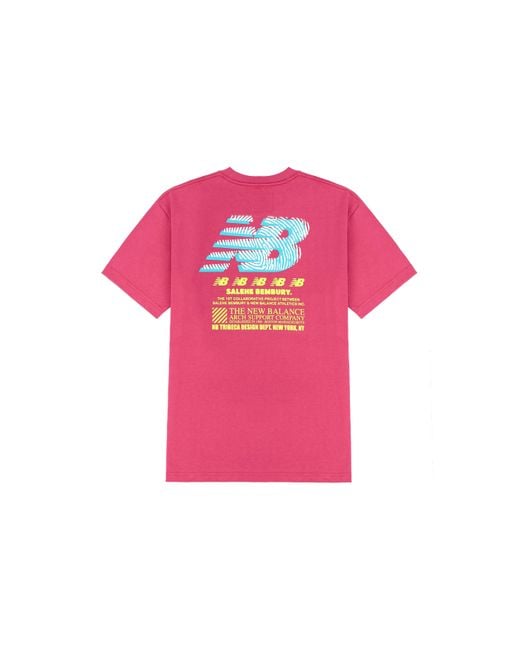 New Balance Pink X Salehe Bembury Printing Logo