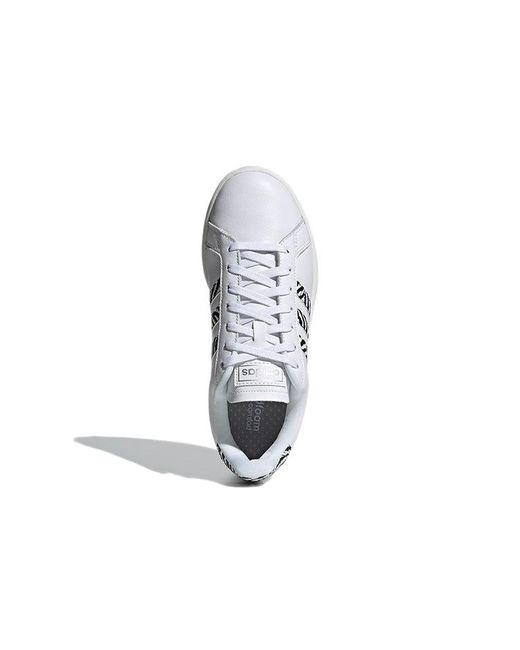 Adidas White (Wmns) Grand Court 'Zebra'