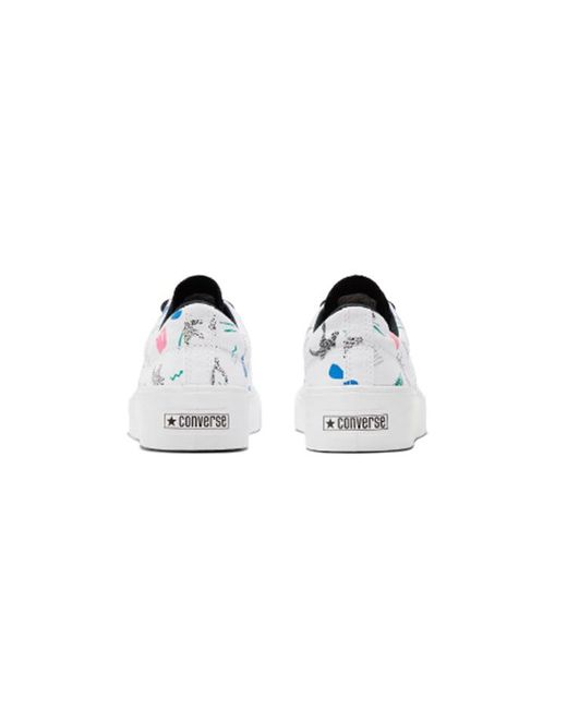 Converse White Skid Grip Cvo 'Archive Print for men